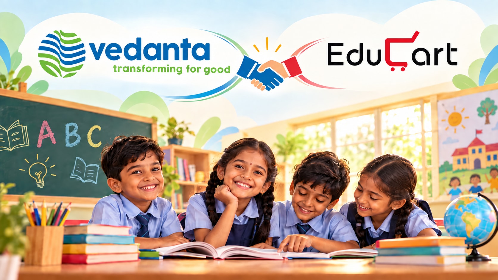 Educart and Vedanta's foundational learning pilot at Nand Ghars in Faridabad