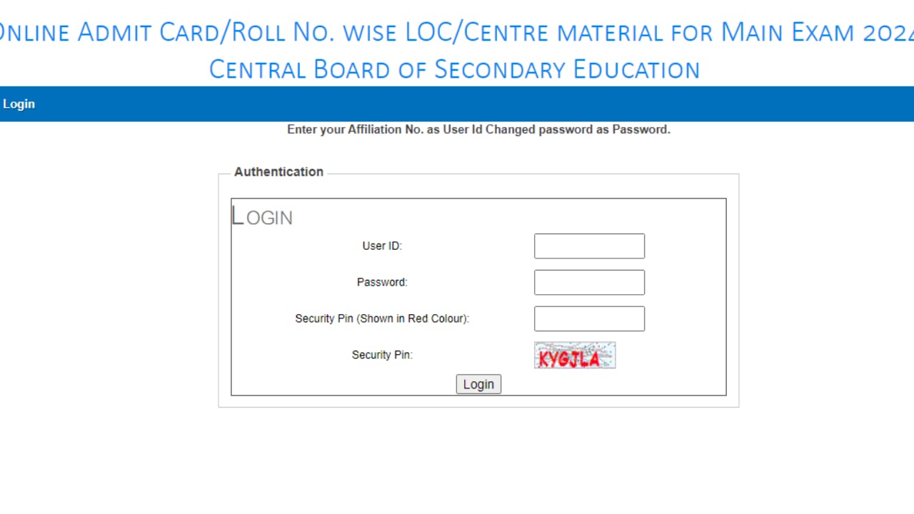 Download for CBSE Admit Card 2023-24