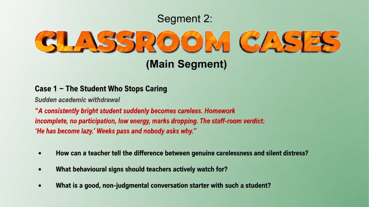 Real Classroom Cases Bring Adolescent Psychology to Life