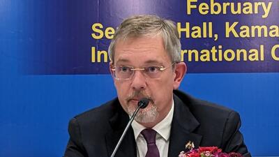 Russian ambassador Denis Alipov said Indian banks were “over-cautious” due to concerns that using the rupee-rouble mechanism could invite “secondary restrictions from the US”. (Twitter/bhatia_rk) Russian ambassador Denis Alipov said Indian banks were “over-cautious” due to concerns that using the rupee-rouble mechanism could invite “secondary restrictions from the US”. (Twitter/bhatia_rk)