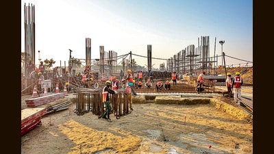 The ongoing survey for the land acquisition under phase two will end in a week, officials said. (HT PHOTO) The ongoing survey for the land acquisition under phase two will end in a week, officials said. (HT PHOTO)