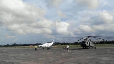 The runway at Darbhanga airport. (HT Photo) The runway at Darbhanga airport. (HT Photo)