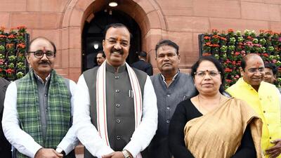 Uttar Pradesh deputy chief minister Keshav Prasad Maurya at Parliament House, in New Delhi on Monday. (ANI PHOTO) Uttar Pradesh deputy chief minister Keshav Prasad Maurya at Parliament House, in New Delhi on Monday. (ANI PHOTO)