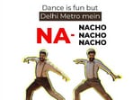 Delhi Metro shares a meme featuring RRR. Delhi Metro shares a meme featuring RRR.