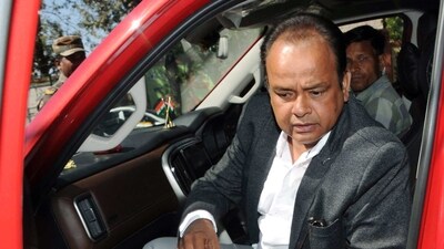 Congress MLA Irfan Ansari arrives at Enforcement Directorate (ED) office after being summoned in connection with a money laundering case, in Ranchi on Monday. (ANI) Congress MLA Irfan Ansari arrives at Enforcement Directorate (ED) office after being summoned in connection with a money laundering case, in Ranchi on Monday. (ANI)