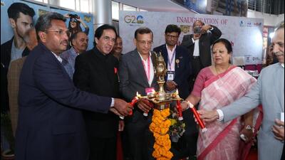 Darshana Jardosh, minister of state for textiles, inaugurated the event. (HT Photo)