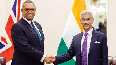External affairs minister SJaishankar met UK foreign secretary James Cleverly in New York in October 2022 (Dr. S. Jaishankar Twitter) External affairs minister SJaishankar met UK foreign secretary James Cleverly in New York in October 2022 (Dr. S. Jaishankar Twitter)