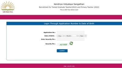 KVS TGT exam city slip released at kvsangathan.nic.in KVS TGT exam city slip released at kvsangathan.nic.in