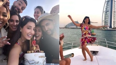 Nora Fatehi shared photos and videos from her birthday bash in Dubai. Nora Fatehi shared photos and videos from her birthday bash in Dubai.