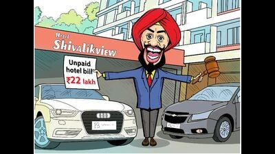 On February 14, Hotel Shivalikview will be auctioning off two luxury cars that were confiscated in 2018 from two Punjab-based businessmen. (Biswajit Debnath/HT) On February 14, Hotel Shivalikview will be auctioning off two luxury cars that were confiscated in 2018 from two Punjab-based businessmen. (Biswajit Debnath/HT)
