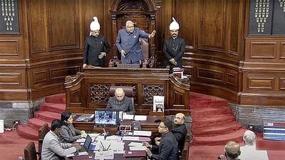 Opposition parties have disrupted parliamentary proceedings demanding a probe into allegations against Adani Group. (ANI) Opposition parties have disrupted parliamentary proceedings demanding a probe into allegations against Adani Group. (ANI)