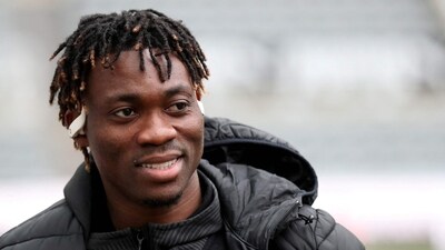 Ghana national player and former Newcastle midfielder Christian Atsu. (REUTERS)