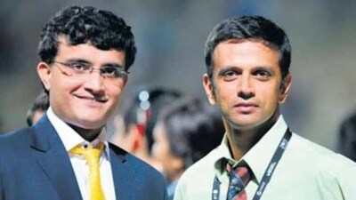 Sourav Ganguly and Rahul Dravid (Twitter) Sourav Ganguly and Rahul Dravid (Twitter)