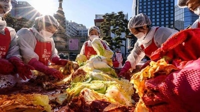 Traditionally, women would gather to prepare the ingredients and start the natural fermentation process (ANTHONY WALLACE/AFP) Traditionally, women would gather to prepare the ingredients and start the natural fermentation process (ANTHONY WALLACE/AFP)