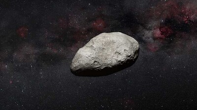 The asteroid was detected during calibration of the telescope's Mid-InfraRed Instrument (MIRI). The asteroid was detected during calibration of the telescope's Mid-InfraRed Instrument (MIRI).