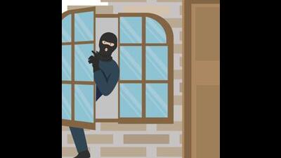 thief into Miscreants stole copper wires of an air conditioner (AC) from a shop in Sector 28. In his complaint, Shesh Kumar of Dhanas told the police that he works as a senior manager at Domino’s Pizza in Sector 28, Chandigarh.house vector white background (Getty Images/iStockphoto/ Representational image)