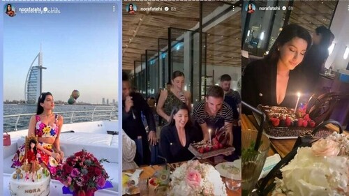 Nora Fatehi celebrated her birthday on February 6 in Dubai. Nora Fatehi celebrated her birthday on February 6 in Dubai.