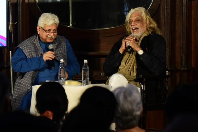 Atul Tiwari and Muzaffar Ali during a session on Awadh and Music. Atul Tiwari and Muzaffar Ali during a session on Awadh and Music.