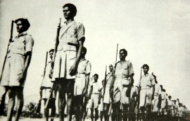 Telangana (then in the princely state of Hyderabad) saw the beginnings of a sustained peasant guerrilla war that lasted from July 1946 till October 1951. At the height of the war, it covered 3,000 villages, 41,000 square kilometres, and involved 3 million people. (CPI(M) archives via Wikimedia Commons) Telangana (then in the princely state of Hyderabad) saw the beginnings of a sustained peasant guerrilla war that lasted from July 1946 till October 1951. At the height of the war, it covered 3,000 villages, 41,000 square kilometres, and involved 3 million people. (CPI(M) archives via Wikimedia Commons)