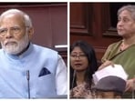 Congress MP shared screengrab of PM Modi and Rajya Sabha MP Jaya Bachchan. Congress MP shared screengrab of PM Modi and Rajya Sabha MP Jaya Bachchan.