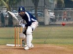 KL Rahul during a training session KL Rahul during a training session