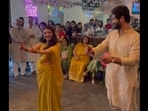 Couple dancing to Maan Meri Jaan at their baby shower. Couple dancing to Maan Meri Jaan at their baby shower.