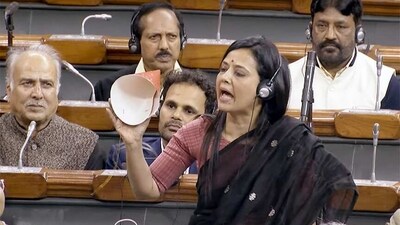 Trinamool MP Mahua Moitra brought birthday caps to the Lok Sabha on Tuesday and as she was speaking she took one of those out and said the country has been 'topi-pehnau-ed' by certain Mr A. (ANI) Trinamool MP Mahua Moitra brought birthday caps to the Lok Sabha on Tuesday and as she was speaking she took one of those out and said the country has been 'topi-pehnau-ed' by certain Mr A. (ANI)