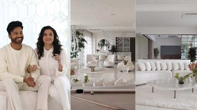 Ankita Lokhande and Vicky Jain at their Mumbai apartment. Ankita Lokhande and Vicky Jain at their Mumbai apartment.