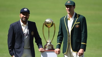 India vs Australia 1st Test Live Streaming: Pat Cummins and Rohit Sharma (AFP)