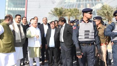 Haryana CM Manohar Lal Khattar reviewing arrangements ahead of Union minister Amit Shah’s visit, on Wednesday. (HT File) Haryana CM Manohar Lal Khattar reviewing arrangements ahead of Union minister Amit Shah’s visit, on Wednesday. (HT File)