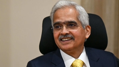 RBI governor Shaktikanta Das speaks during a press conference in Mumbai on February 8, 2023. (Photo by Punit PARANJPE / AFP) RBI governor Shaktikanta Das speaks during a press conference in Mumbai on February 8, 2023. (Photo by Punit PARANJPE / AFP)
