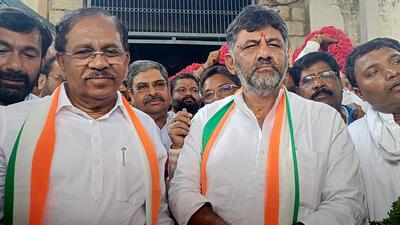 Karnataka Congress president D K Shivakumar said on Wednesday that the Enforcement Directorate (ED) issued him a notice. (PTI) Karnataka Congress president D K Shivakumar said on Wednesday that the Enforcement Directorate (ED) issued him a notice. (PTI)