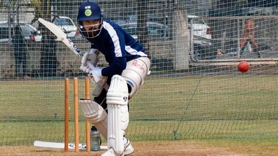 KL Rahul during a training session (PTI) KL Rahul during a training session (PTI)