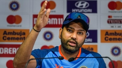 Nagpur: Indian captain Rohit Sharma addresses a press conference ahead of the first test cricket match between India and Australia, in Nagpur, Wednesday, Feb. 8, 2023. (PTI Photo/Vijay Verma)(PTI02_08_2023_000090A) (PTI) Nagpur: Indian captain Rohit Sharma addresses a press conference ahead of the first test cricket match between India and Australia, in Nagpur, Wednesday, Feb. 8, 2023. (PTI Photo/Vijay Verma)(PTI02_08_2023_000090A) (PTI)