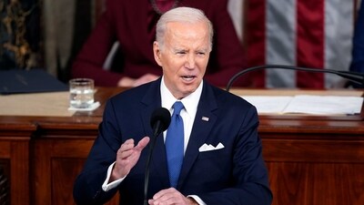 President Joe Biden delivers the State of the Union address to a joint session of Congress at the U.S. Capitol, Tuesday. (AP) President Joe Biden delivers the State of the Union address to a joint session of Congress at the U.S. Capitol, Tuesday. (AP)