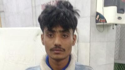 The accused, Vishnu Chauhan, works as a helper with a private bus service in Delhi and was involved in a spat with the deceased man. (HT Photo)