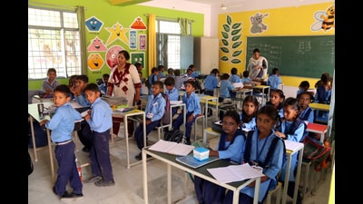 The public works department has finalised the tenders and fast-tracked the work to upgrade these selected schools at ₹11 crore. (HT file photo) The public works department has finalised the tenders and fast-tracked the work to upgrade these selected schools at ₹11 crore. (HT file photo)