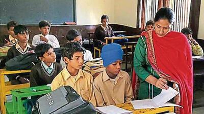 The state government spending on education in Punjab has increased from  ₹4,339.54 crore in 2010-11 to  ₹15,654.2 crore in 2022-23. Punjab’s literacy rate has risen from 75.84% (2011 Census) to 83.7% (75th Round of NSSO, 2018). Additionally, Class 12 board results of government schools showed an increase of 22.08%, i.e., from 68.9% in 2017-18 to 90.98% in 2021-22. (Representational photo)