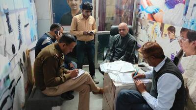 The three people were arrested from different places in the city for allegedly conducting tests without a medical degree. (HT PHOTO)