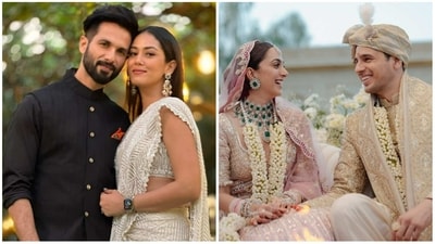 Shahid Kapoor and Mira Rajput attended Sidharth Malhotra and Kiara Advani's wedding.