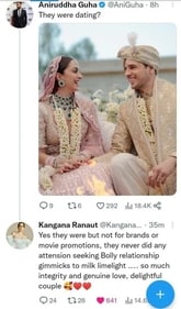 Kangana Ranaut on Sidharth Malhotra and Kiara Advani wedding. Kangana Ranaut on Sidharth Malhotra and Kiara Advani wedding.