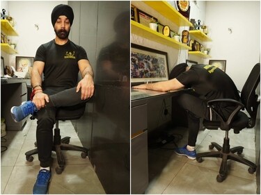Hip muscle stretch (Aminder Singh)