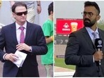 Former Australia cricketer Mark Waugh and India wicketkeeper-batter Dinesh Karthik get into an argument during live commentary