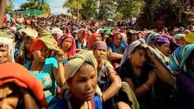 Clashes in Mizoram forced nearly 5,000 Bru families to flee in 1997 to Tripura. (HT PHOTO) Clashes in Mizoram forced nearly 5,000 Bru families to flee in 1997 to Tripura. (HT PHOTO)