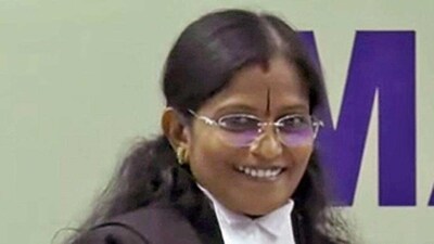 Justice Lekshmana Chandra Victoria Gowri. (ANI) (HT_PRINT) Justice Lekshmana Chandra Victoria Gowri. (ANI) (HT_PRINT)
