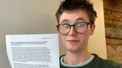 Pieter also asked his faculty to assess the essay. (The Independent) Pieter also asked his faculty to assess the essay. (The Independent)