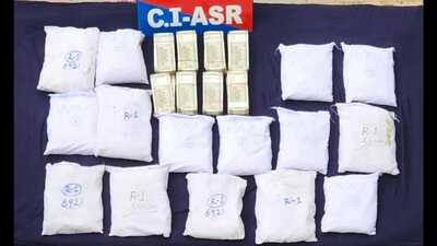 The 17-year-old teen arrested for smuggling drugs is a resident of Amritsar. (HT Photo)