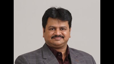 U.P. developing network of dryports to make up for lack of a seaport, said Hitesh M Patel. (HT Photo) U.P. developing network of dryports to make up for lack of a seaport, said Hitesh M Patel. (HT Photo)