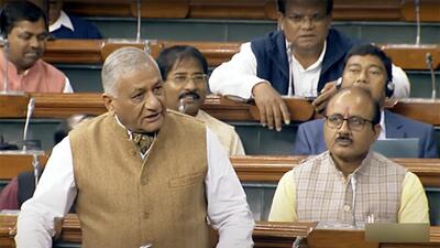 Union minister of state (MoS) for civil aviation, Gen (Retd) V.K. Singh. (ANI File Photo) Union minister of state (MoS) for civil aviation, Gen (Retd) V.K. Singh. (ANI File Photo)
