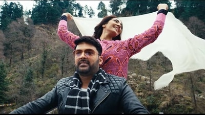 Kapil Sharma and Yogita Bihani in a still from Alone song. Kapil Sharma and Yogita Bihani in a still from Alone song.